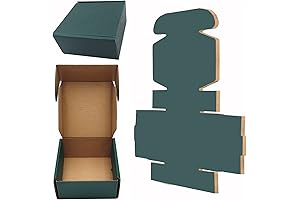 25 Pack Corrugated Packaging Green Shipping Boxes for Shipping Gift Packaging Craft