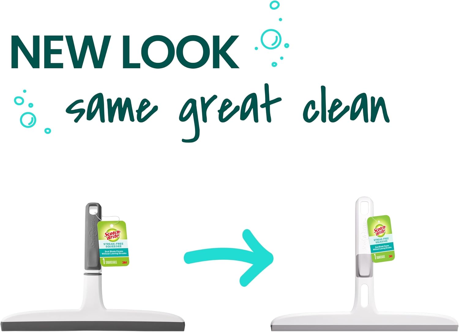 Scotch-Brite Blade Squeee, Safe on Mirrors, Glass Shower Doors,