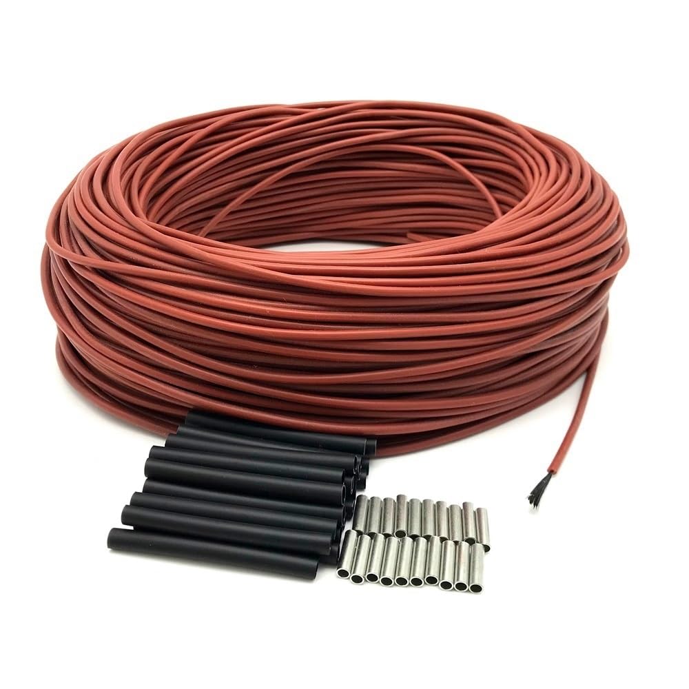 12K Carbon Fiber Heating Cable - 33 Ohm/m Electric Warm Floor Heating Wire for Underfloor Heating (5 to 100m)(35 m)