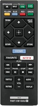 NEW RMT-VB100U Replaced BLU-RAY Player Remote fit for Sony Player BDP-BX150 BDP-BX350 BDP-BX550 BDP-BX650 BDP-S1500 BDP-S2500 BDP-S2900 BDP-S3500 BDP-S4500 BDP-S5500 BDP-S6500 BDP-S3700 BDP-BX370