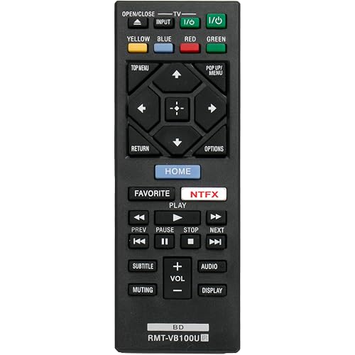 NEW RMT-VB100U Replaced BLU-RAY Player Remote fit for Sony Player BDP-BX150 BDP-BX350 BDP-BX550 BDP-BX650 BDP-S1500 BDP-S2500 BDP-S2900 BDP-S3500 BDP-S4500 BDP-S5500 BDP-S6500 BDP-S3700 BDP-BX370