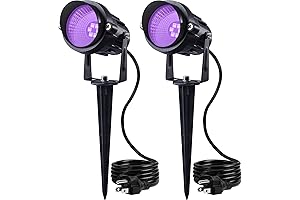 SUNVIE Waterproof Black Light Spotlight Outdoor: Illuminate Your Halloween with Purple Magic