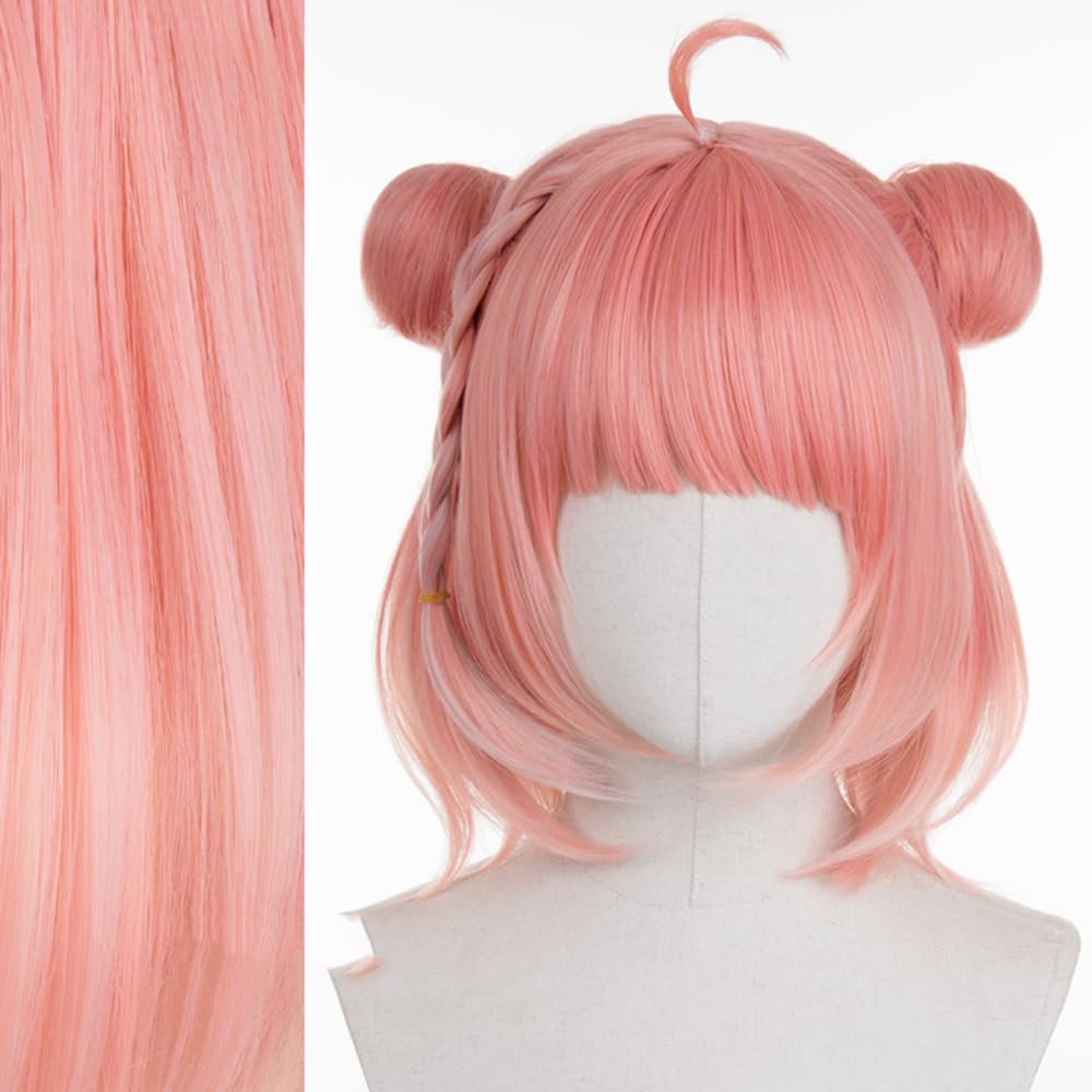 Amazon.co.jp: 笹木咲 お団子ヘア ピンク コミケ ウィッグ
