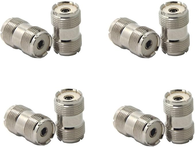 BestTong 8 Pcs UHF PL259 Female to UHF PL259 Female