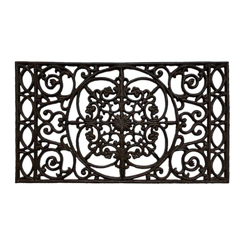 La Grande Prairie Grand Gratte Pieds rectangulaire en Fonte 67x38x2cm