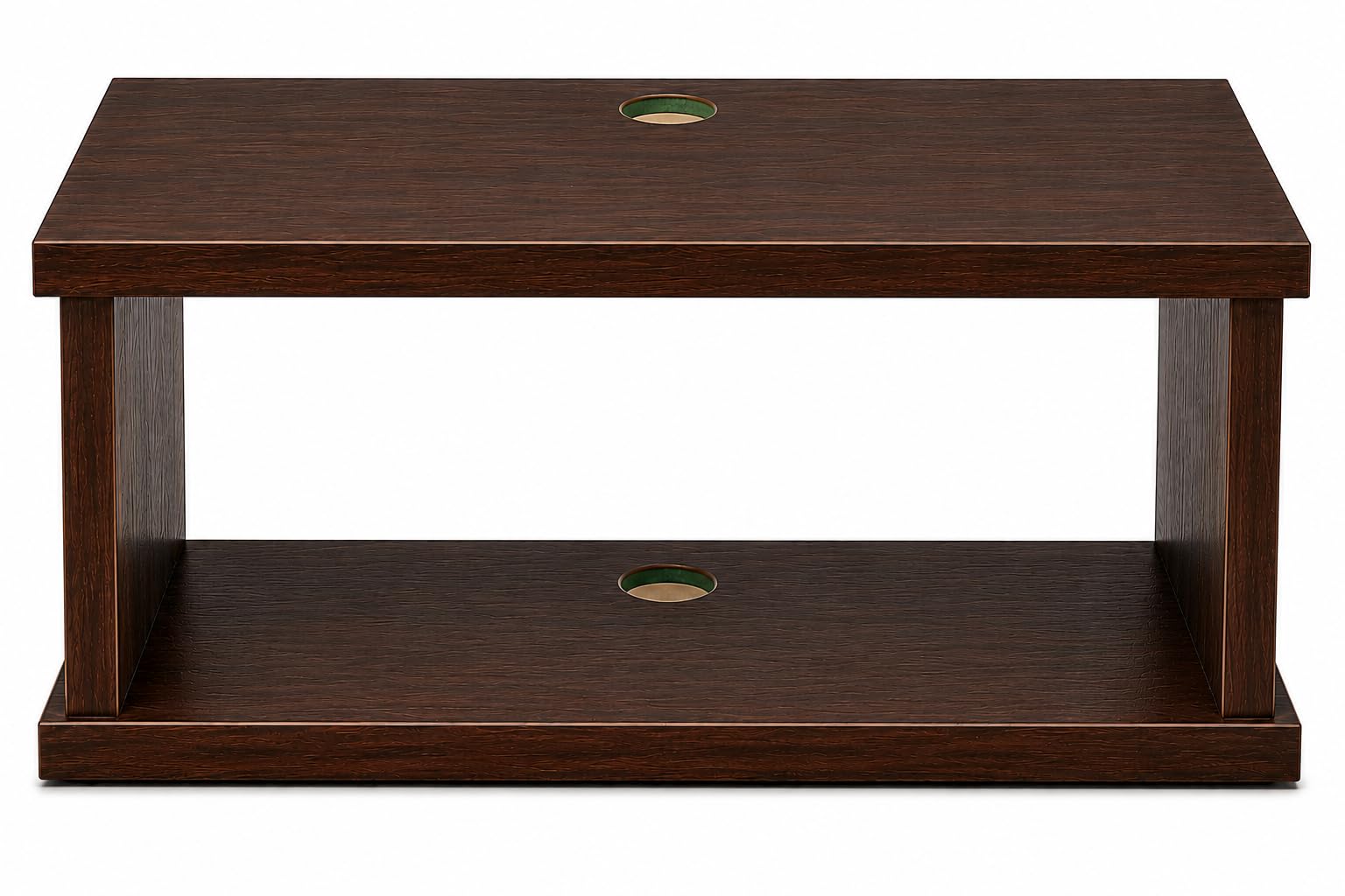 Router Stand with Open Shelf, 45.72x30.48x17.78 cm, Dark Brown | Wall Mounted Bedside Table with Drawer & Open Shelf | Prelam HDHMR | Walnut Finish-image-7