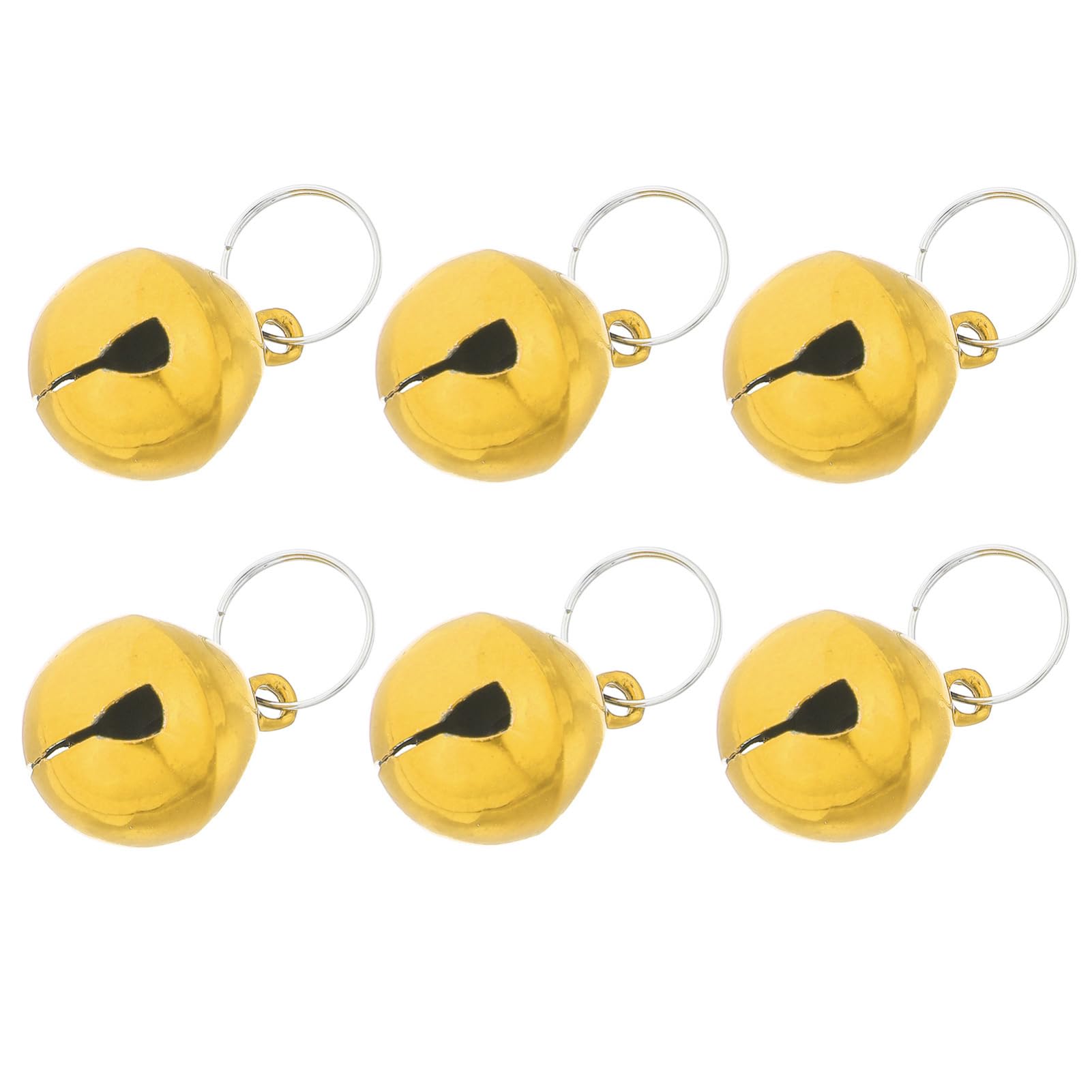 BESPORTBLE 6Pcs Pet Collar Bells with Crisp Sound Cute Pendant Charms for Dogs and Cats Easy Attachment Lost Keyring Accessories for Indoor Positioning Pet Bells