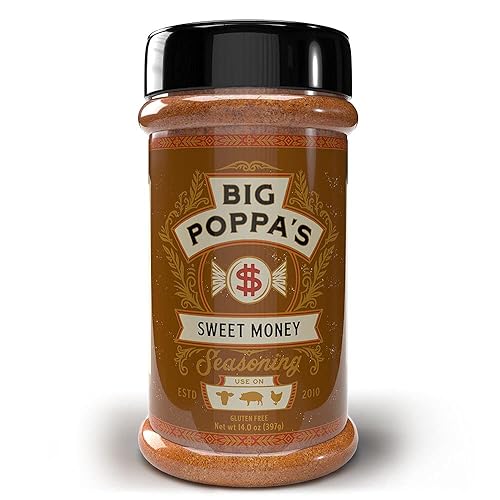 Miniatura 20 de Big Poppa’s Cash Cow Roce de Ternera – Condimento de Barbacoa Campeón para Pechuga, Hamburguesas y Ribeye – Sabor Equilibrado de Ternera con Sal