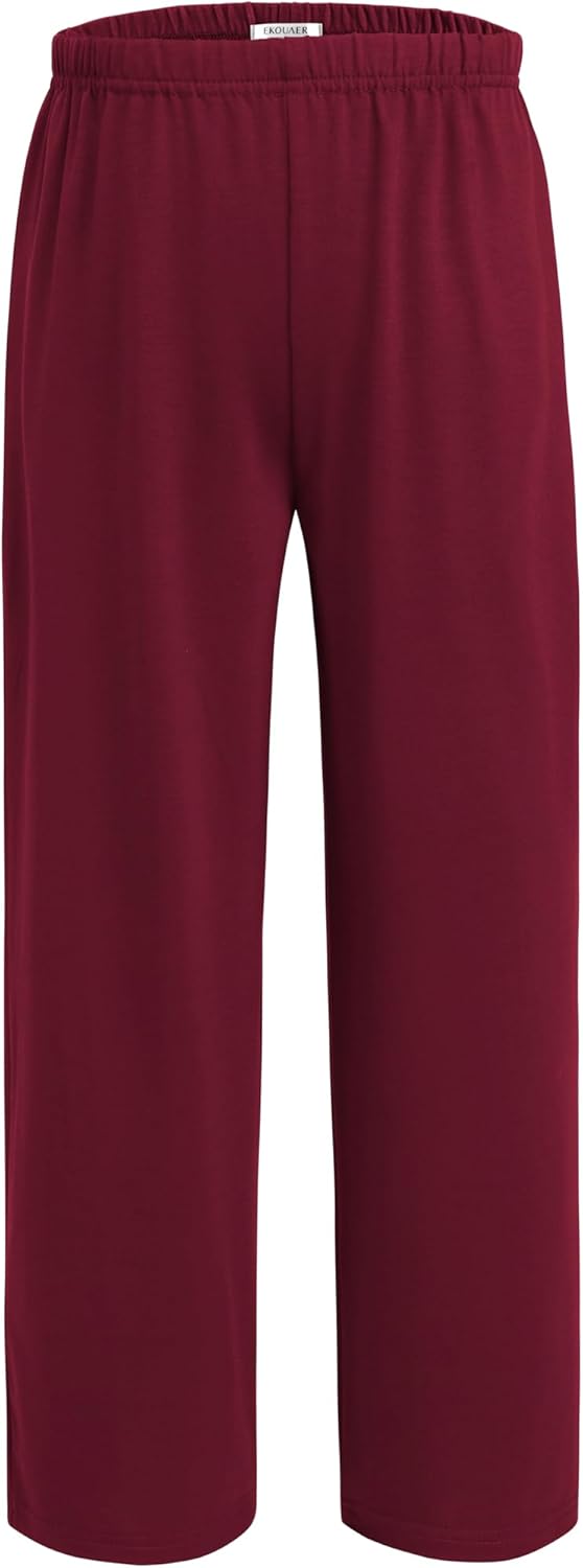 Ekouaer Boys 3 Pack Plaid Lounge Pants with 2 Pockets - Image 4