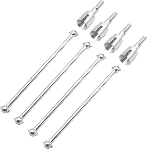 Steel Dogbones 3.524 in Eje de transmisión y eje de rueda 02033 compatible con Redcat Volcano HSP Exceed 1/10 RC Car Truck