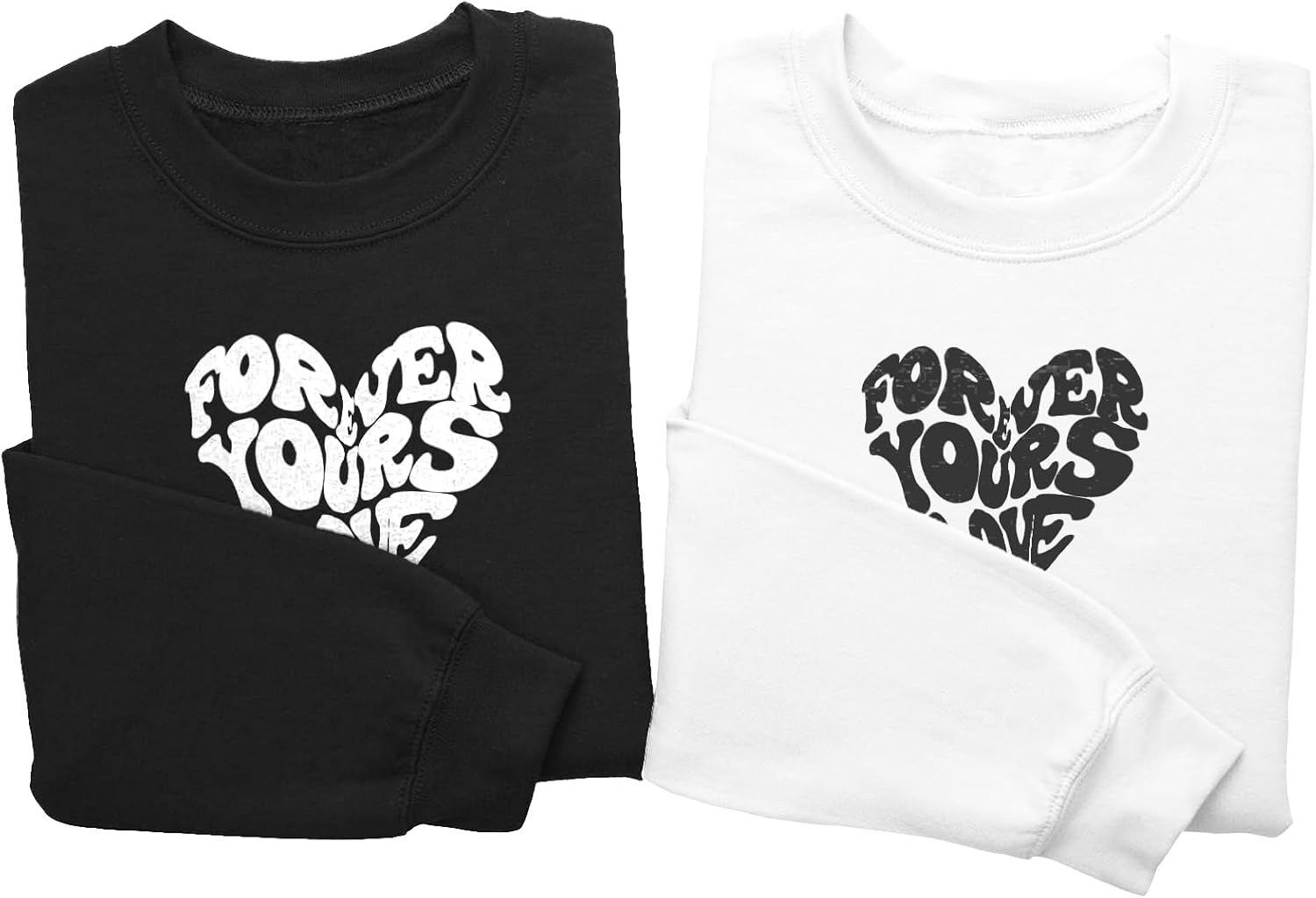 Matching Sweatshirts for Couples Unisex Long Sleeve Pullover Crewneck Oversized Fashion Engagement Gift - Image 2