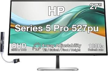 HP Series 5 Pro 527pu 27" QHD USB-C Docking Monitor