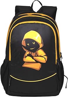 Delux 33L Medium Size Casual Backpack (Black), MARSHMALLOW 2, Standard, Daypack Backpacks