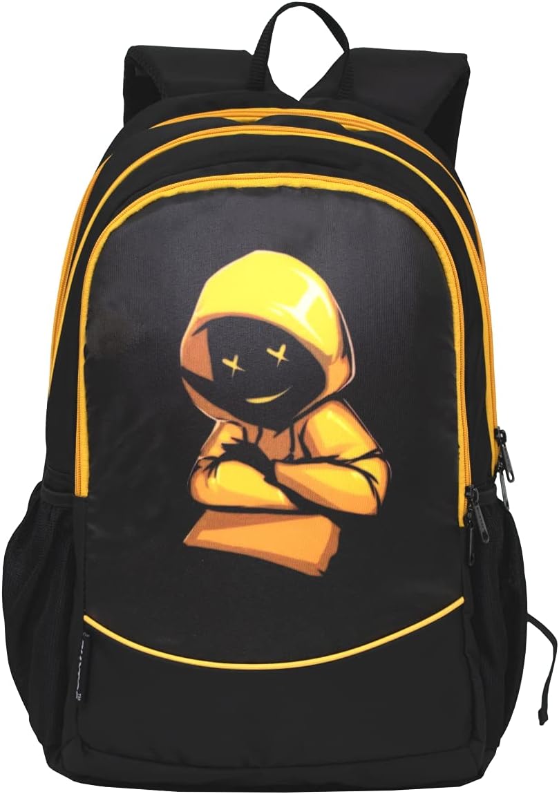 AUXTER Delux 33L Medium Size Casual Backpack (Black), MARSHMALLOW 2, Standard, Daypack Backpacks