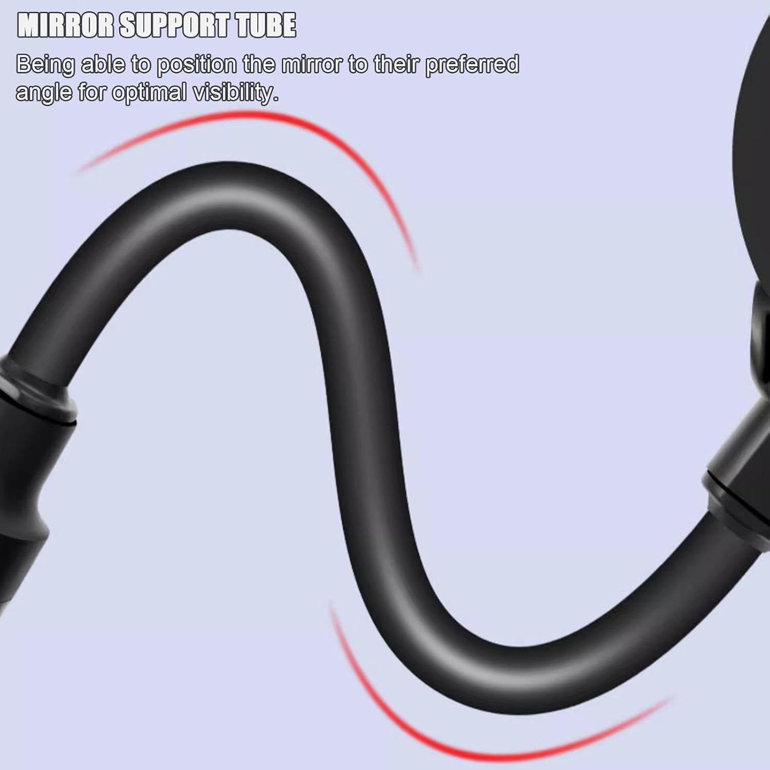 Bike Mirror Adjustable Convex Rearview Lens Bike Rear View Mirrors, Universal for Left and Right, 0.87”-1.26” Handlebars E-bike Mountain Road Bike,2PCS