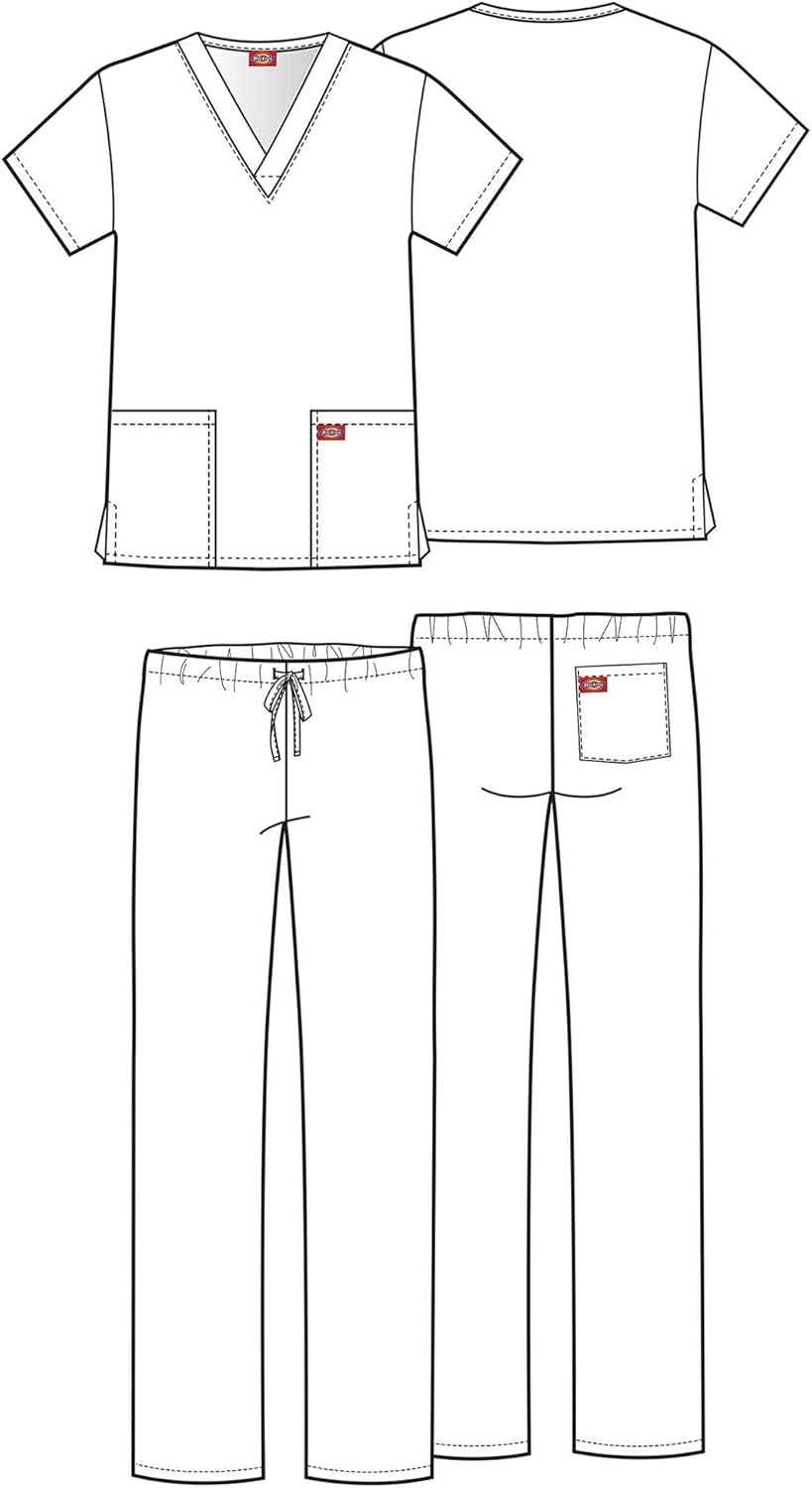 Dickies Men & Women Top and Pant Scrubs Set DKP520C