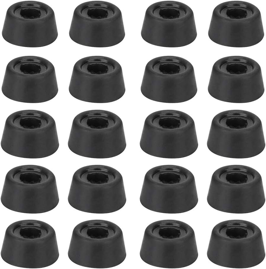 Semme 20PCS Rubber Billiard Pool Bottom Tail Set for Snooker Stick Accessories Ideal for Small Cues