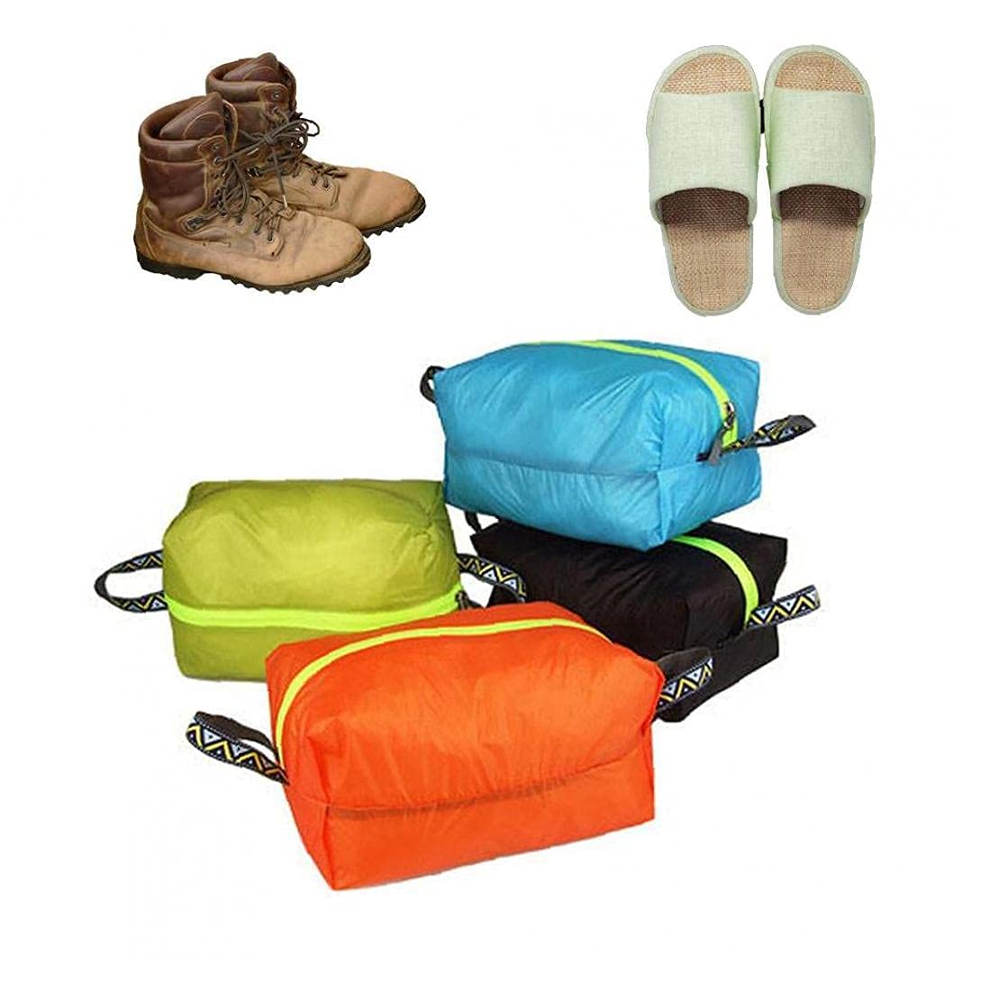 Shoe Bag Storage Pouch Waterproof Organiser Portable with Handle for Travel Trainer Golf Shoe Boot 4pcs M