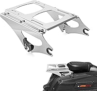 Vista 1 de WeiSen Detachable Two-UP Tour Trunk Mount Rack Compatible with Harley Touring Road King Electra Road Street Glide 2009-2013 Chrome