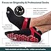Muezna Men's Non-Slip Yoga Socks, Anti-Skid Pilates, Barre, Bikram Fitness Hospital Slipper Socks with Grips