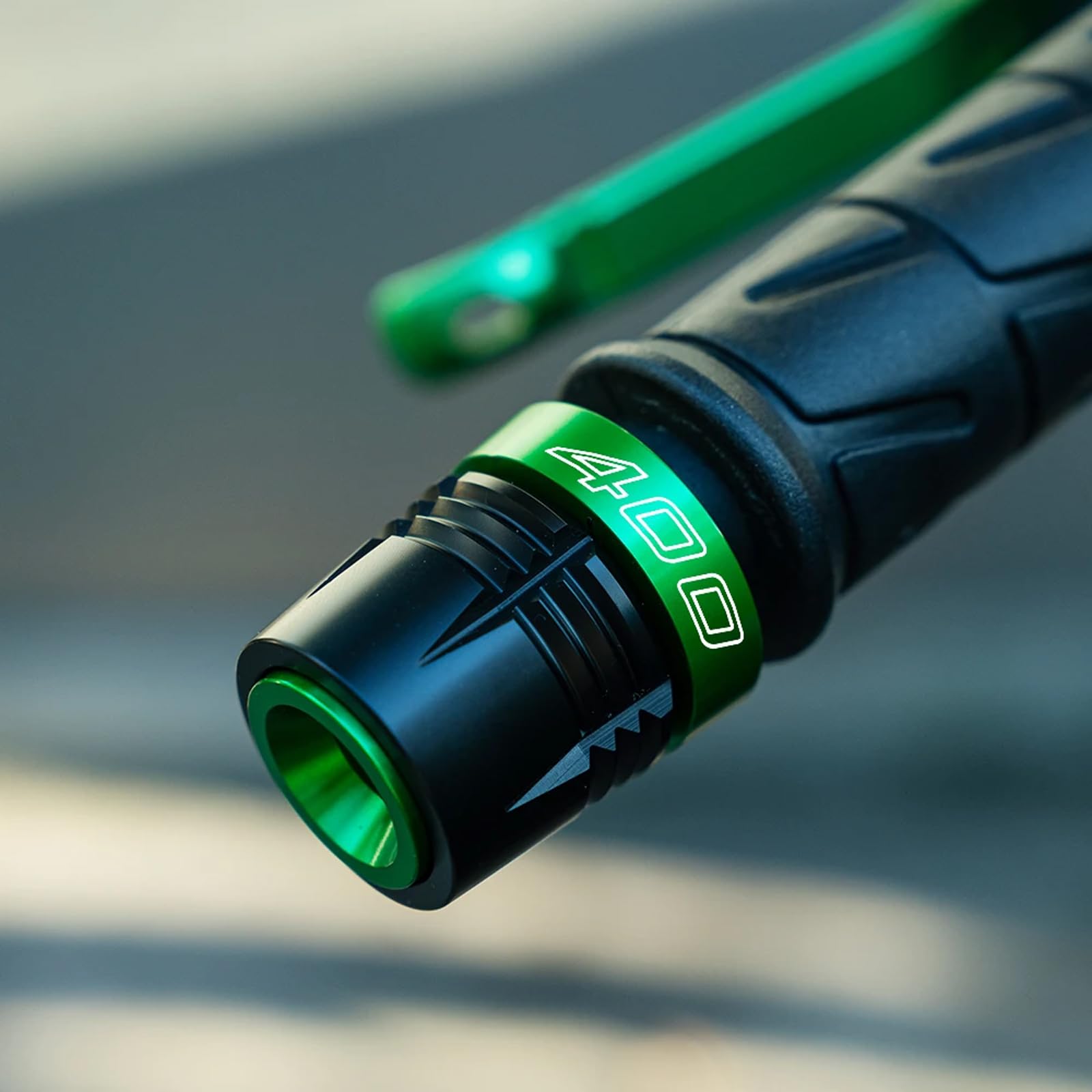 Per Kawasaki Ninja400 Ninja500 SE Z400 Z500 Z 400 500 2019-2025 2024 2023 Manopole Manubrio Moto Tappi Terminali Tappi Slider (Verde-500)