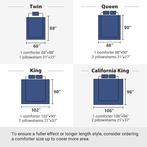 Vista 32 de KASENTEX - Conjunto de acolchado de edredón con fundas reversibles, ultra suave, hipoalergénico y lavable a máquina Turquesa Verde Mar/Azul