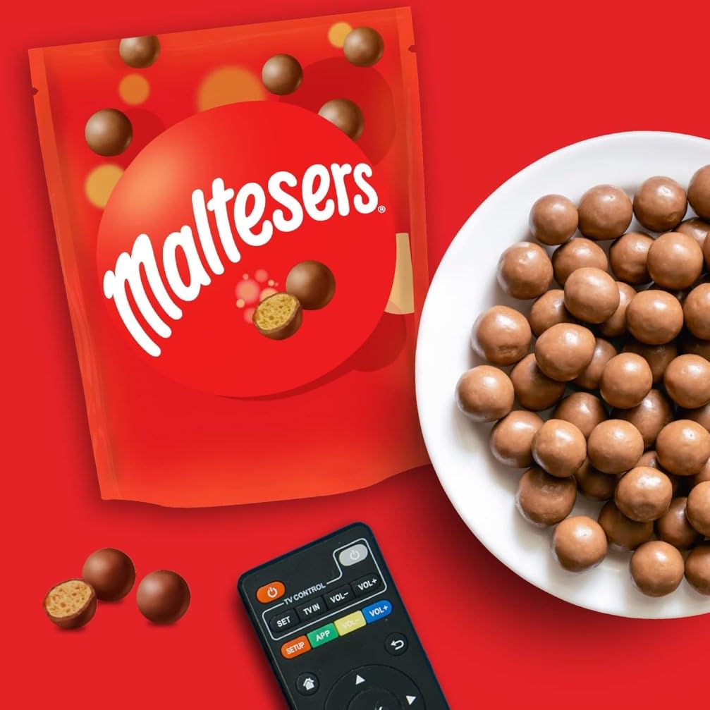 MALTESERS - Grand Format de Bonbons Chocolat au Lait Cœur Croquant - 24 sachets de 68g