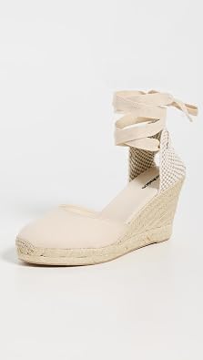 Soludos Women's Marseille Wedge Espadrilles, La Concha Ivory, 8.5 Medium US