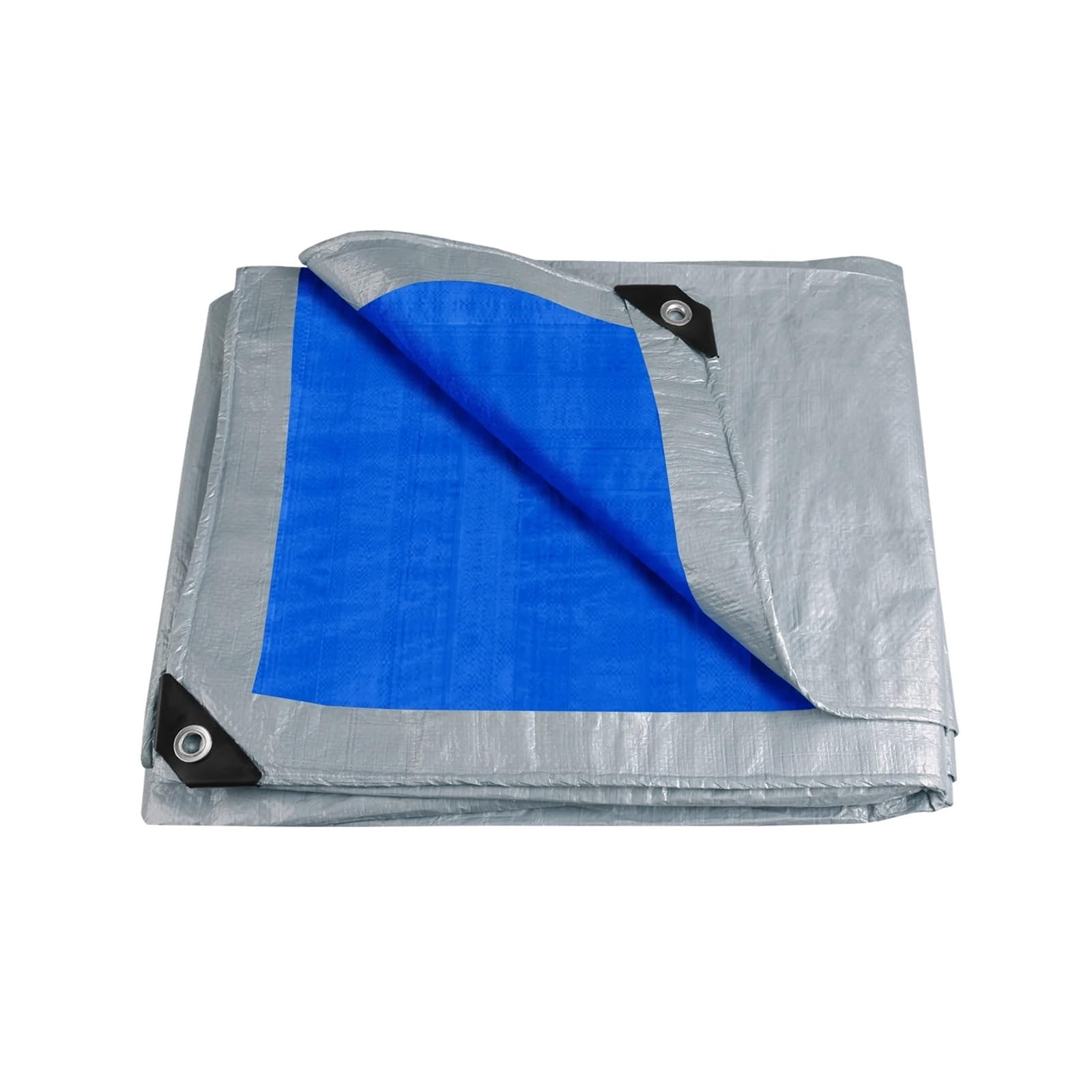 Chenghw Blue Large Pe Tarpaulin Waterproof Tarp Sheet Cover With Reinforced Grommets Rainproof Tarps For Pool Caravan Garden Furniture Covers(,2X3m)