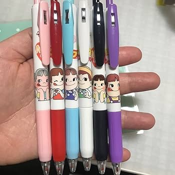 Amazon.co.jp: 不二家 ペコちゃんペン6本セット : 文房具