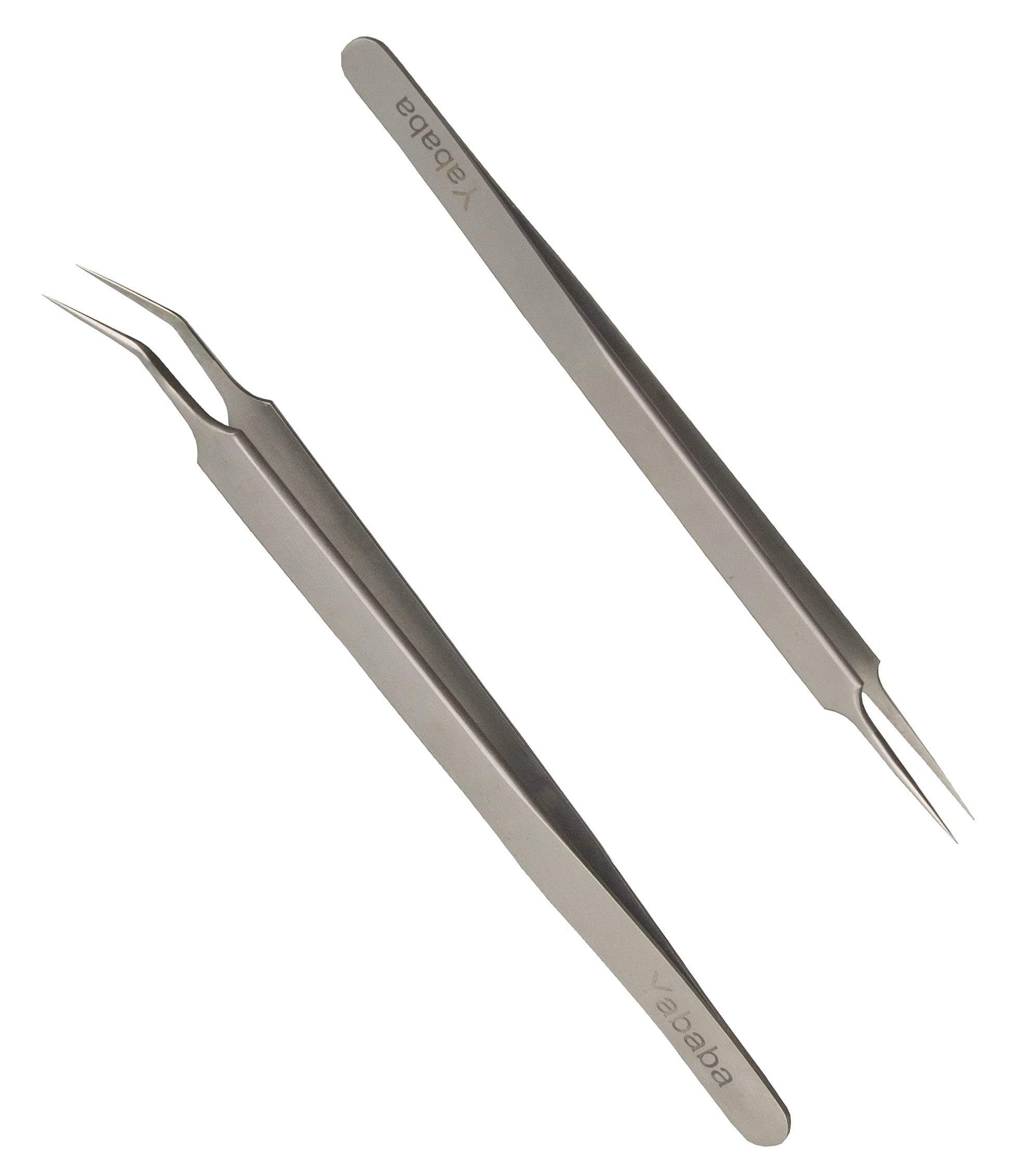 Tweezers, Precision Tweezers Set, Long Straight Curved Very Fine Tip Stainless Steel Tweezer for Electronics Repair Tool Kit, Laboratory Work, Craft, Medical, Jewelry-Making, Nail Art Sticker Etc