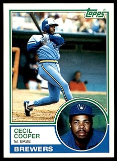 Baseball MLB 1983 Topps #190 Cecil Cooper Brewers