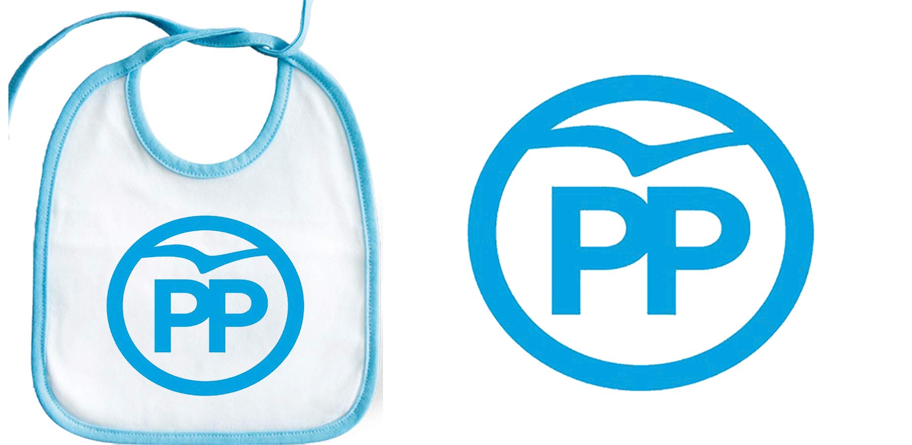 BABERO LOGO PARTIDO POPULAR baby bib
