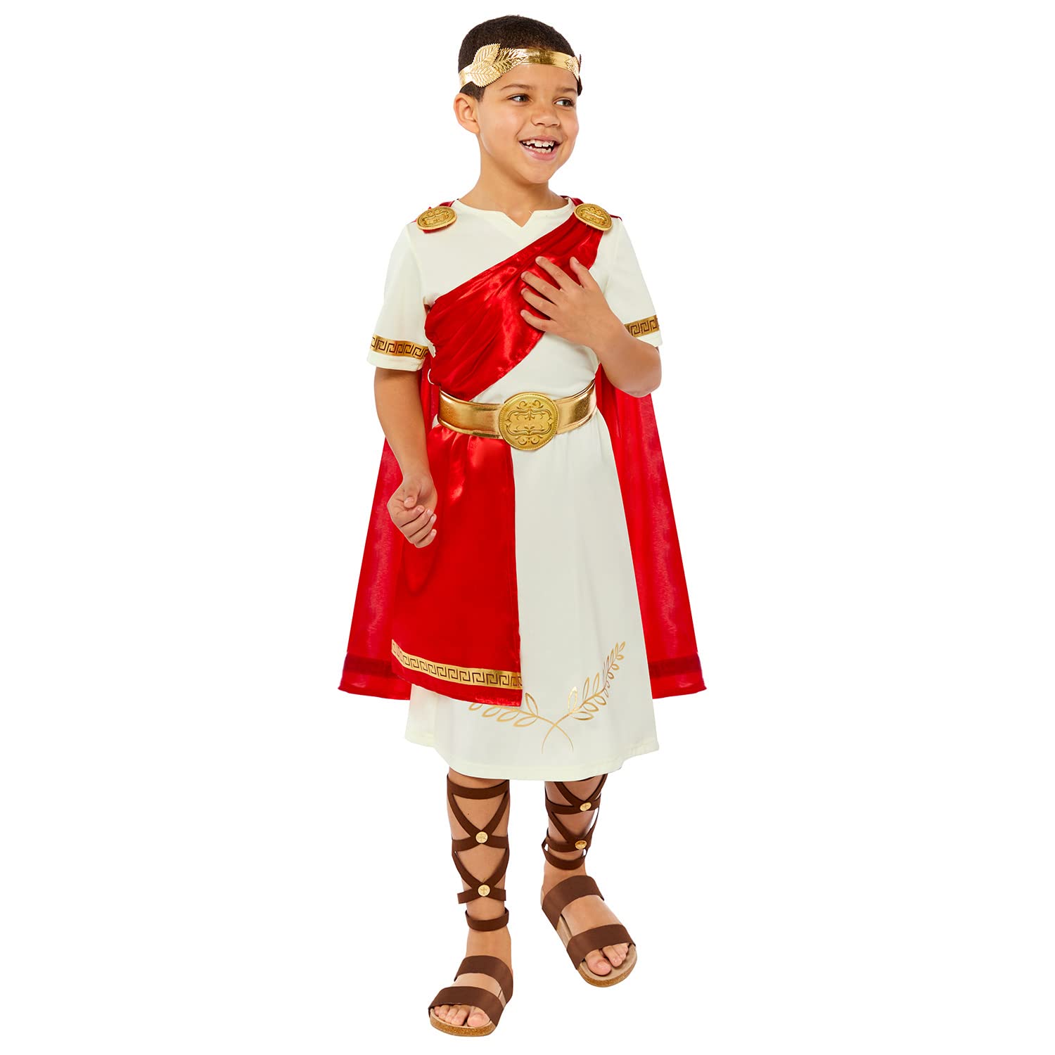 Roman Emperor Deluxe Child Various Sizes - 6-8 Years