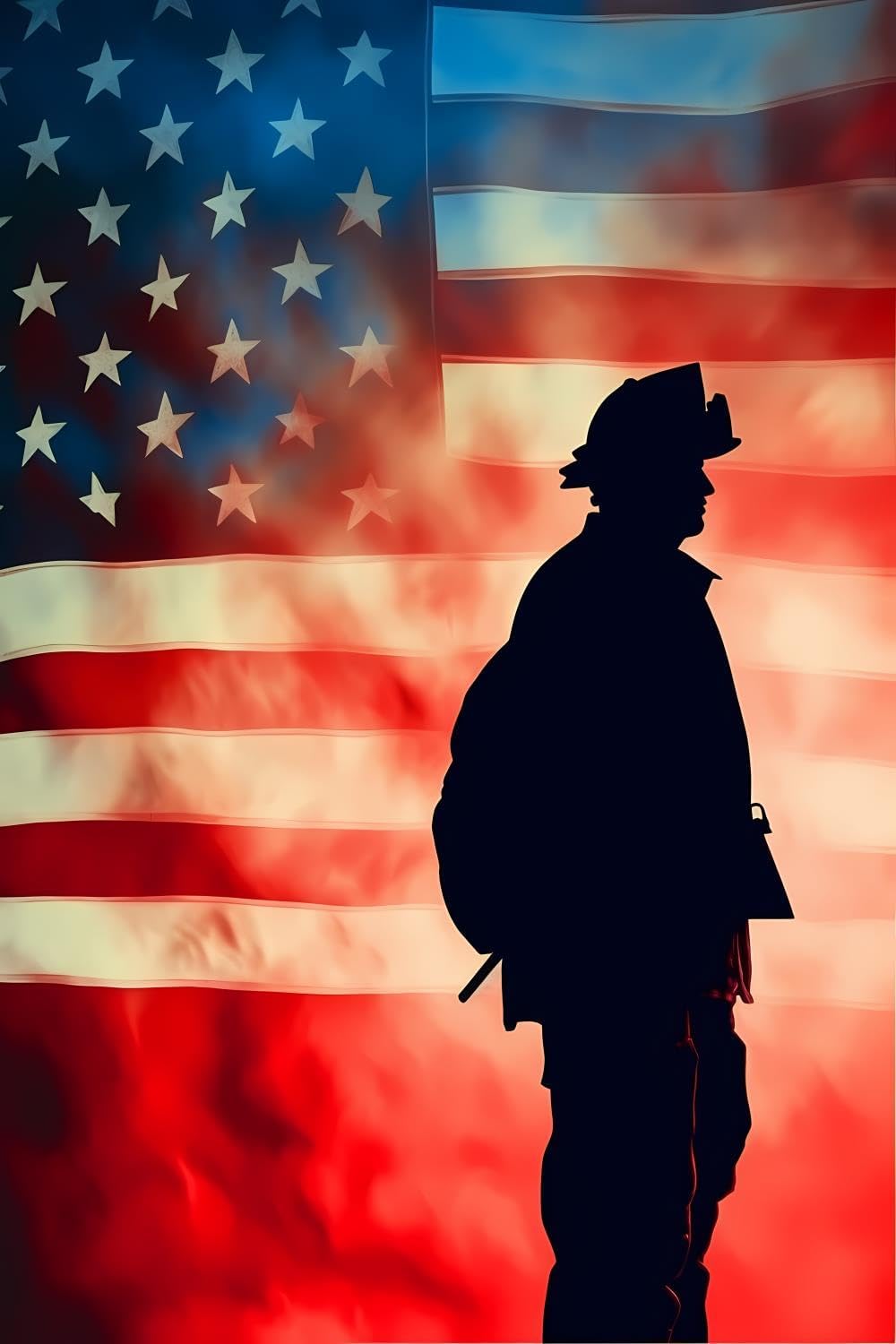 NSUAJOF 5D American Flag Diamond Painting Kits for Adults,Man Diamond Art Crafts Home Wall Decor Gift Round Diamond Dots 20x30 inch