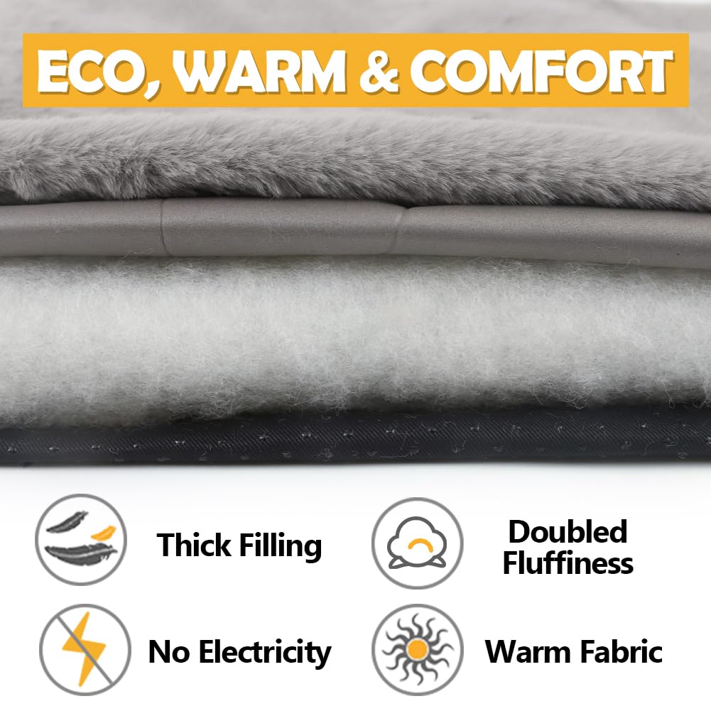 XIAPIA Cuccia per Gatti Coperta Autoriscaldante per Gatti e Cani, Tappeto Termico per Animali Domestici, Coperta Termica per Gatti Senza Elettricità, Cuscino Autoriscaldante per Cane, Lavabile
