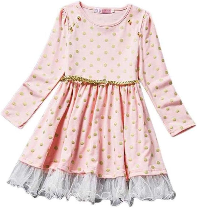 START New Girls Dot Lace Party Birthday Belt Kids Clothing Princess Dresses
