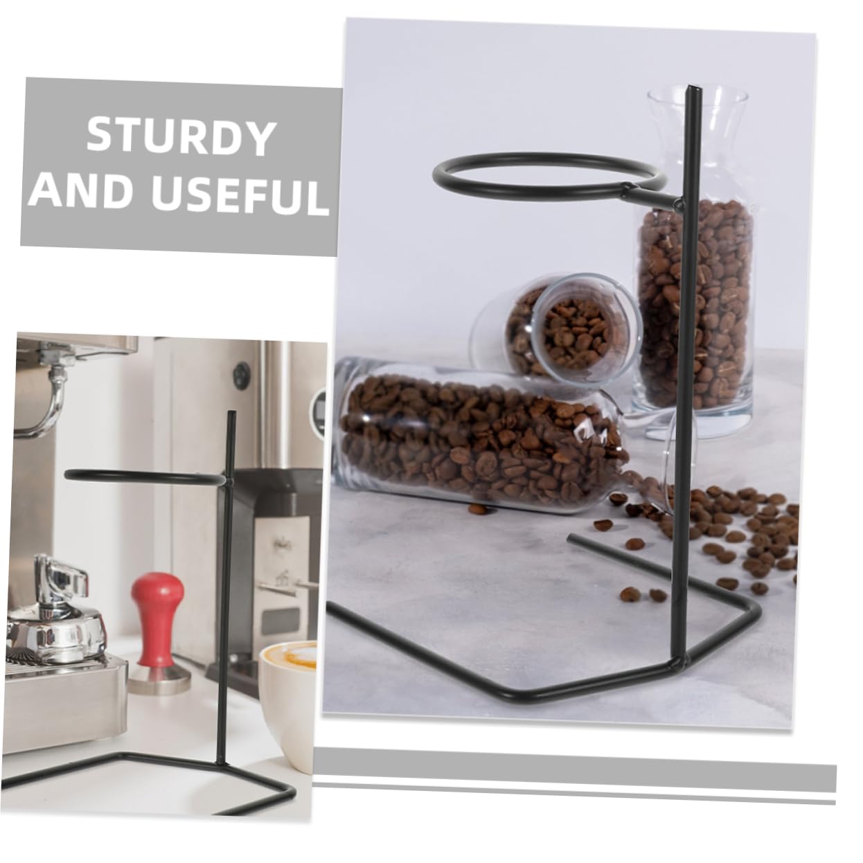 IWOWHERO 2pcs Metal Coffee Dripper Stand Filter Cup Holder for Easy Brewing Compact Lightweight Design for Coffee