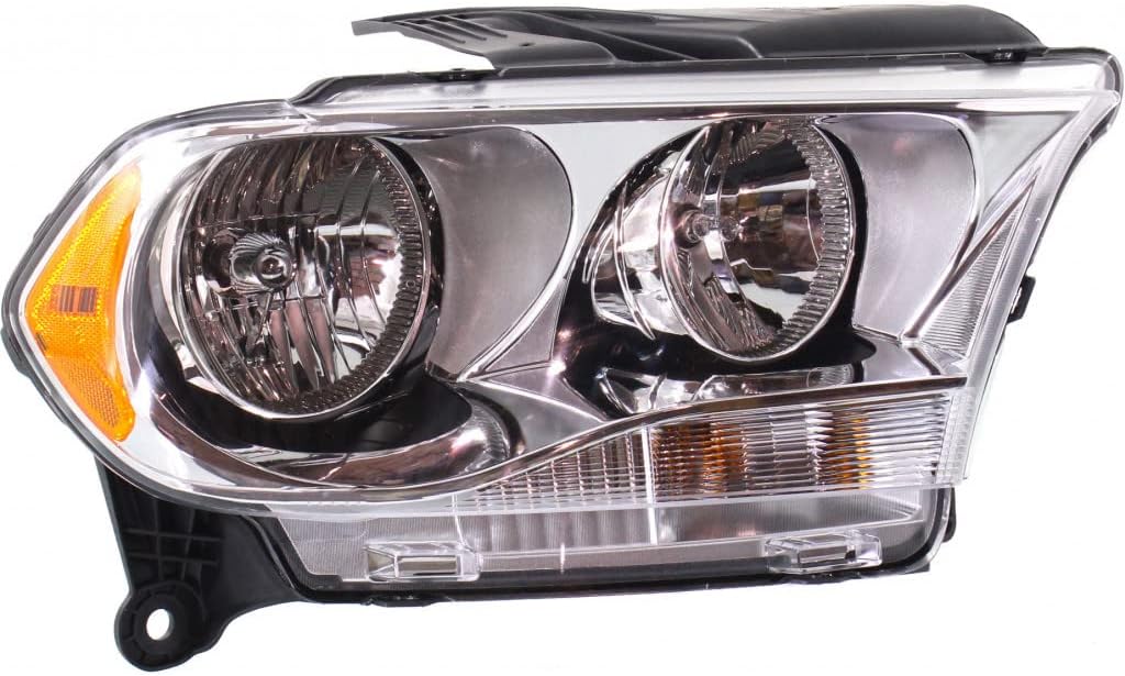 CarLights360: For 2011 2012 2013 Dodge Durango Headlight Assembly Driver Side Chrome w/Bulbs CAPA Certified For CH2502228 | 55079367AC, 55079367AB, 55079367
