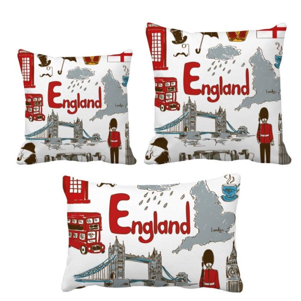 Housses de coussin motif drapeau de l'Angleterre par DIYthinker pour déco canapé