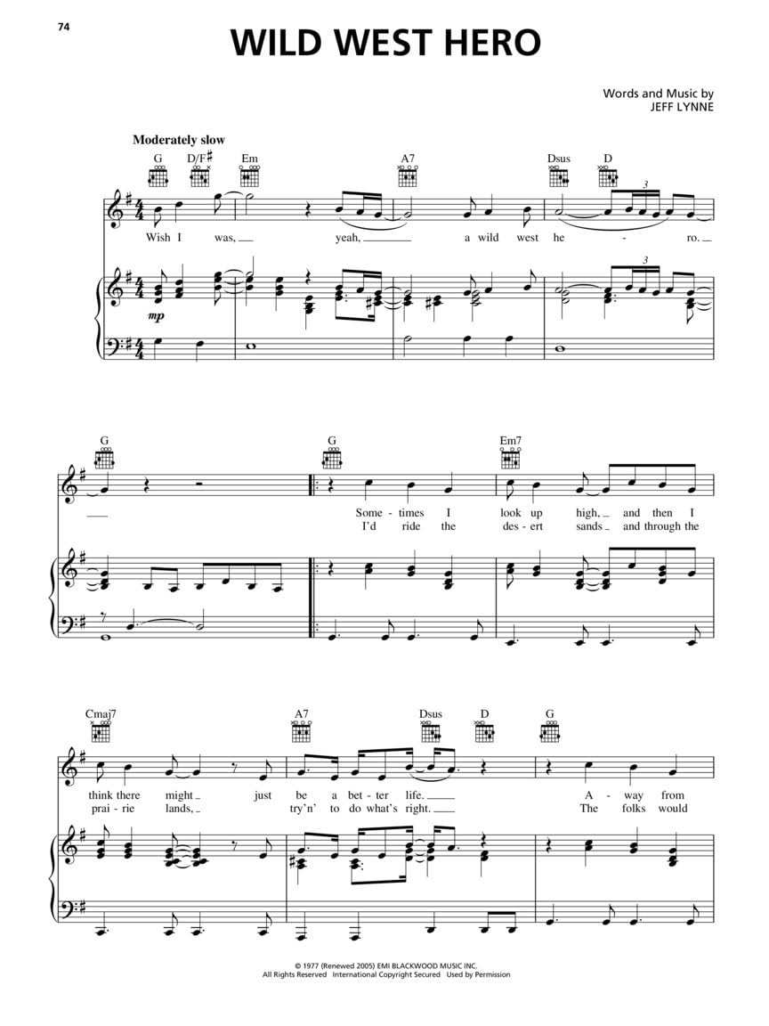 The Very Best of Electric Light Orchestra | Piano Vocal Guitar Sheet Music Songbook | Classic Rock Hits Collection for Singers and Pianists | 20 Iconic Songs with Lyrics and Chords All Over the World