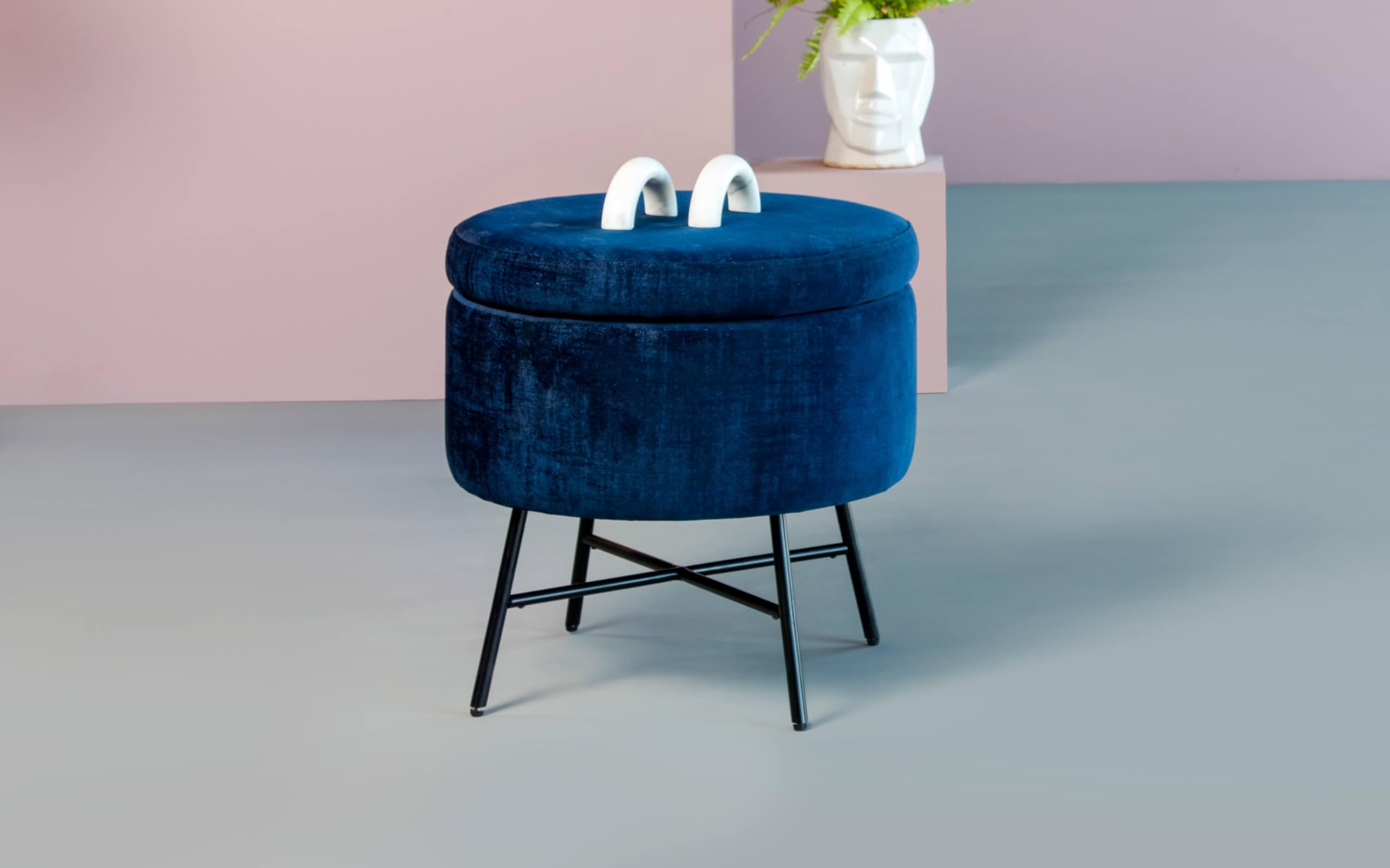 Orange Tree-Upholstered Storage Pouf with Soft Cushion and Hidden Compartment Offering Functional Seating and Storage Solution Perfect for Living Rooms or Bedrooms-picture-19