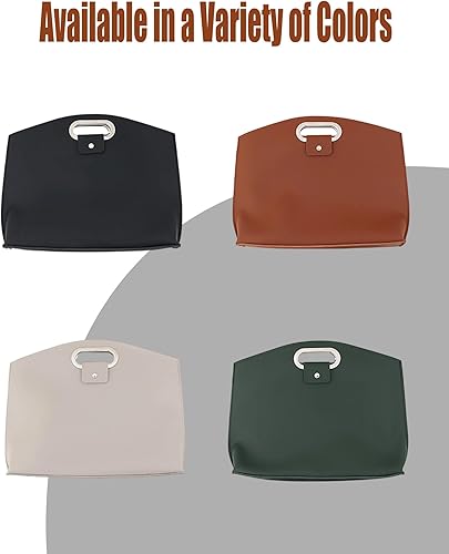 Miniatura 7 de El juego de 2 piezas sofisticado juego de portátil y bolso de cuero impermeable para negocios, bolsa de trabajo grande para laptop para mujer