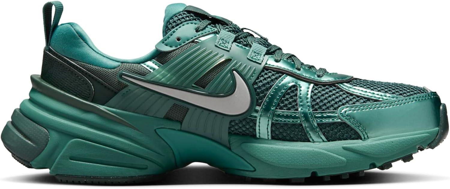 Nike V2K Run Shoes (HF5050-361, Bicoastal/Vintage Green/Metallic Silver) Size 10 - Image 3