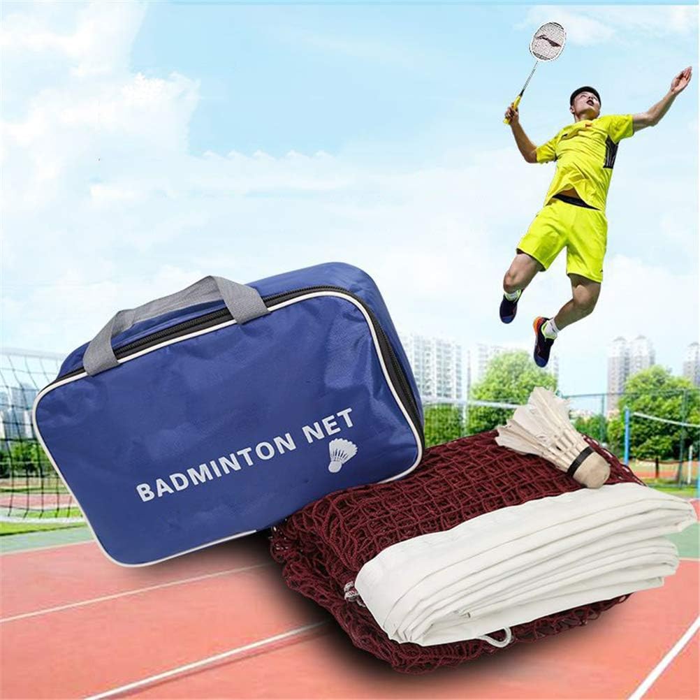 Badminton Exercise String Net for Volleyball Outdoor Sport Training Standard Tennis Net (6.1X0.76M)