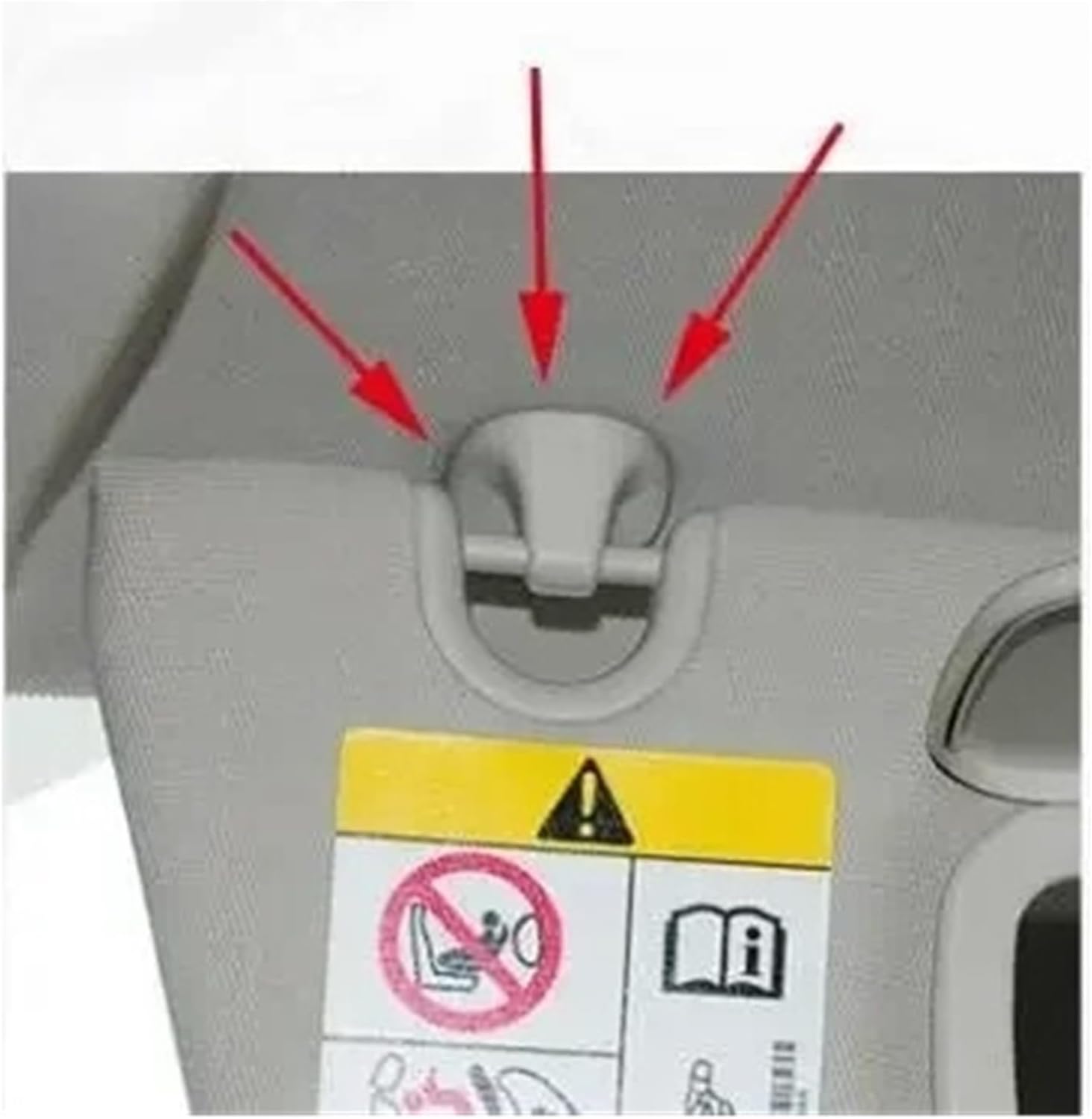 Driver Side Sun Visor For Chrysler 300C 2005-2007 Sun Shield Overhead Console Interior Sunvisor With Mirror Light Side Car Sun Visor(Hook buckle original)
