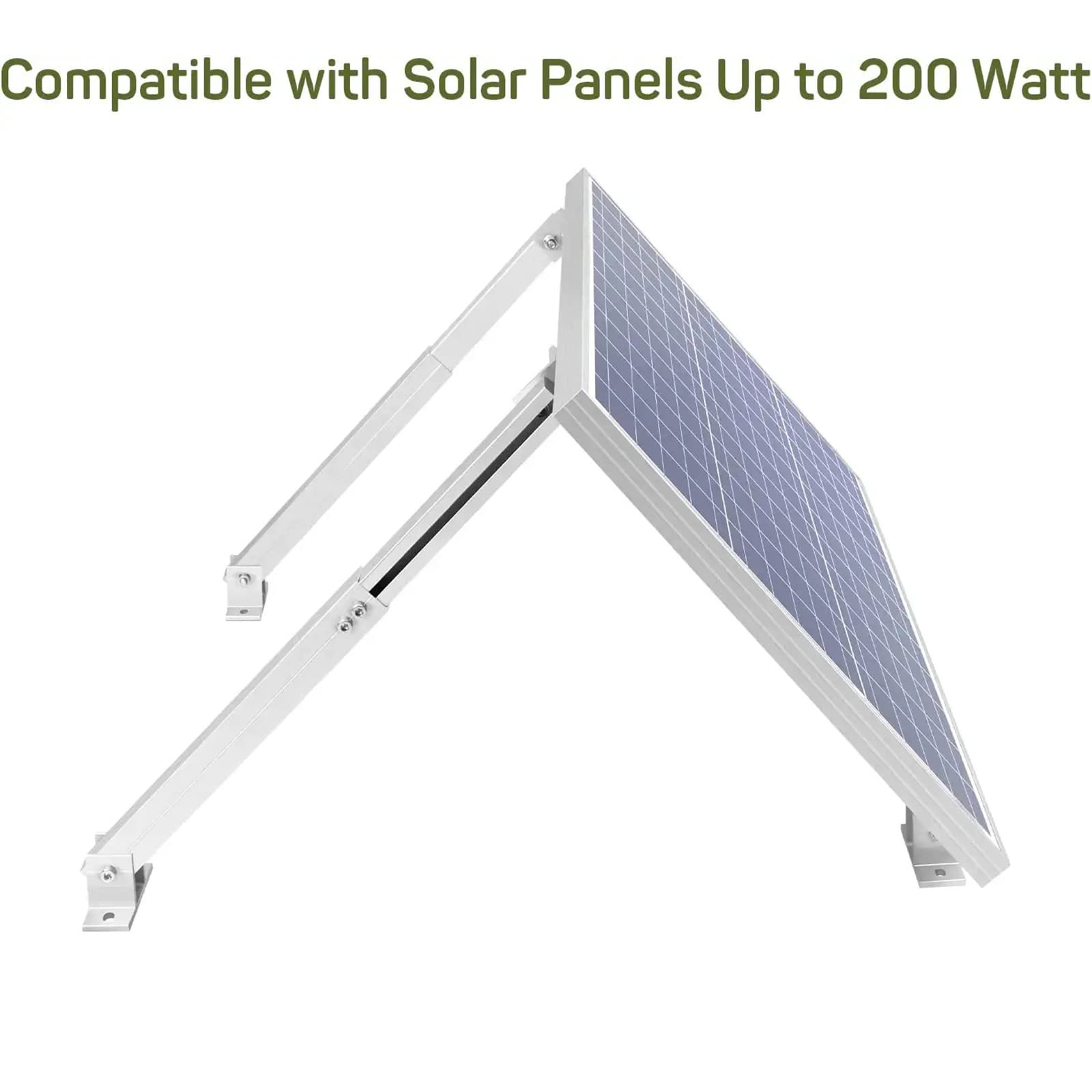 Staffe di montaggio regolabili per pannello solare inclinabile, staffa per centrale elettrica da balcone, modulo fotovoltaico, staffa solare per balcone (solo supporti