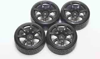 1/10 ドリフトタイヤ　ホイール　ジャンク Amazon | 1/10ドリフト向け パターン付ハードタイヤ組込み済み