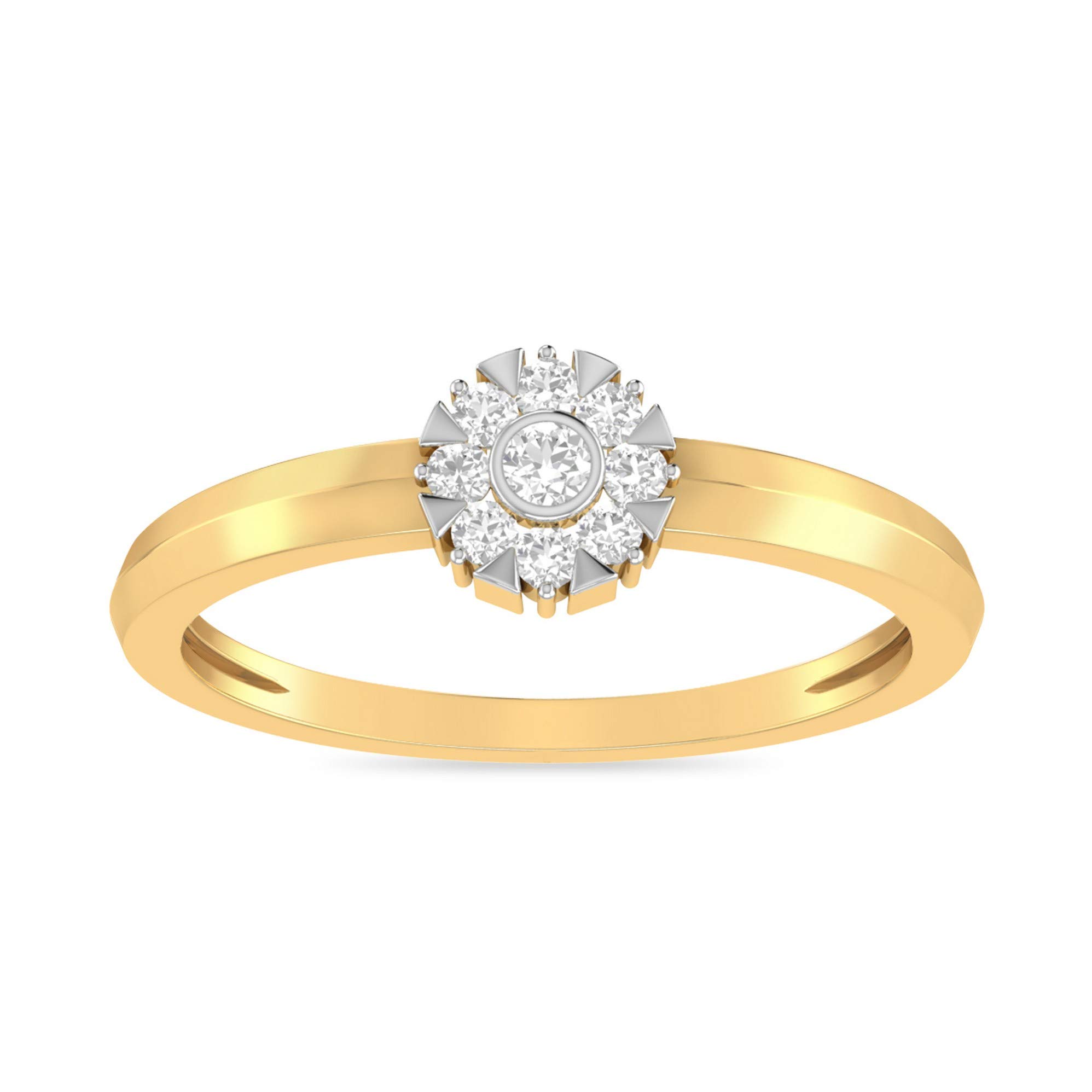 pc jeweller Yellow Gold and Diamond Ring for Women-picture-35