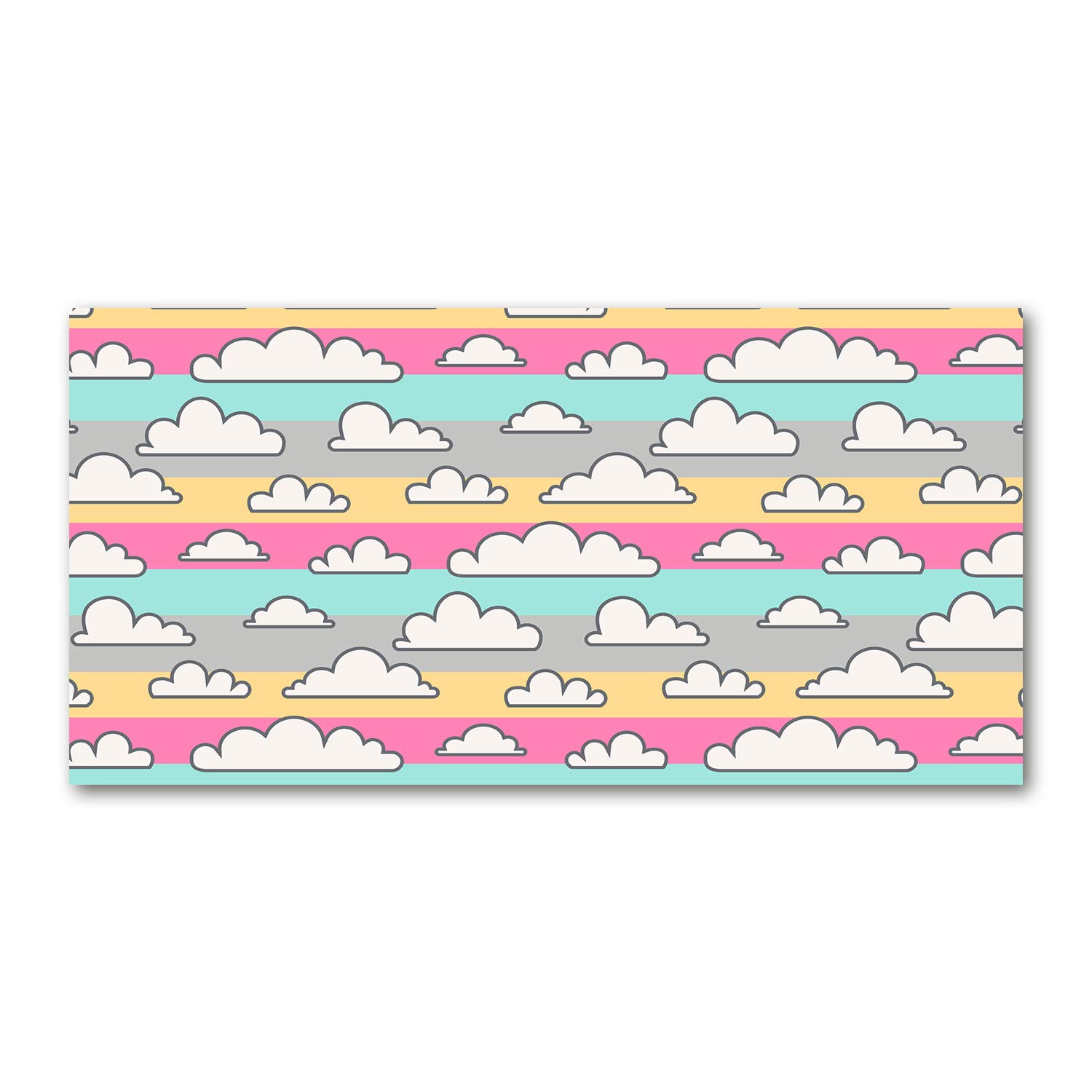 Tableau acrylique Tulup 140x70cm de décoration murale en verre plastique image design nuage
